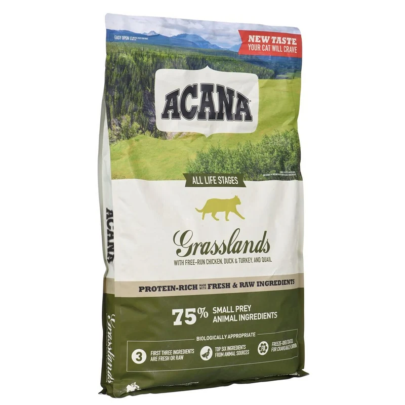 Cat food Acana Grasslands Chicken Turkey Fish Veal Duck 4,5 Kg