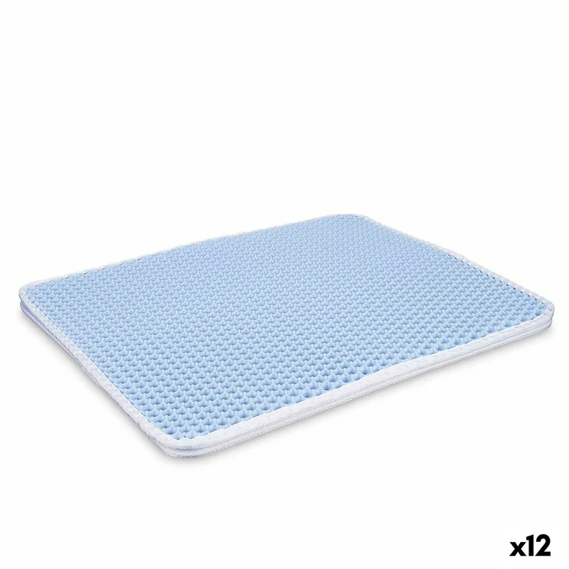 Cat Litter Tray Mat Mascow Blue 50 x 40 x 1,5 cm (12 Units)