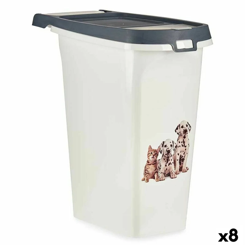 Dispenser Mascow Anthracite 10 L Pets (8 Units)