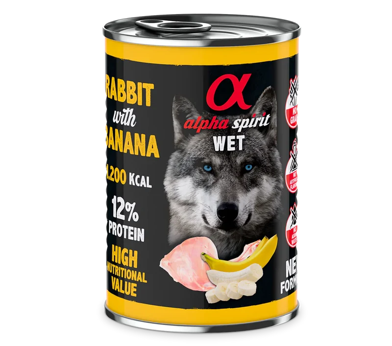 Alpha Spirit - Lata conejo y plátano