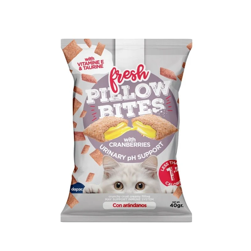 Fresh Pillow Bites Urinary pH Support Snack para la Salud Urinaria de Gatos – 40 g