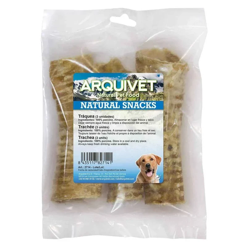 Tráquea de Ternera para Perros – Snack Natural 100% (100g · 3 uds)