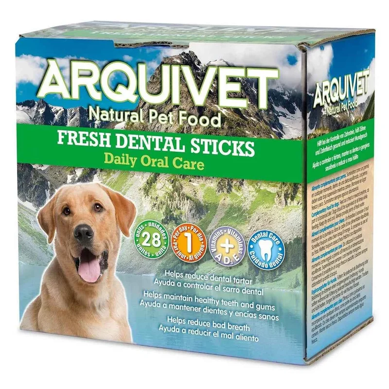Arquivet Dental Sticks Mentolados para Perros – Snacks Dentales (28 uds · 560g)