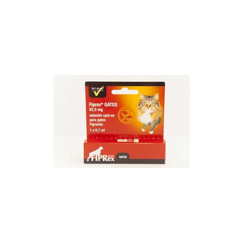 Fiprex C 52,5 mg pipeta para gatos – antiparasitario contra pulgas y garrapatas