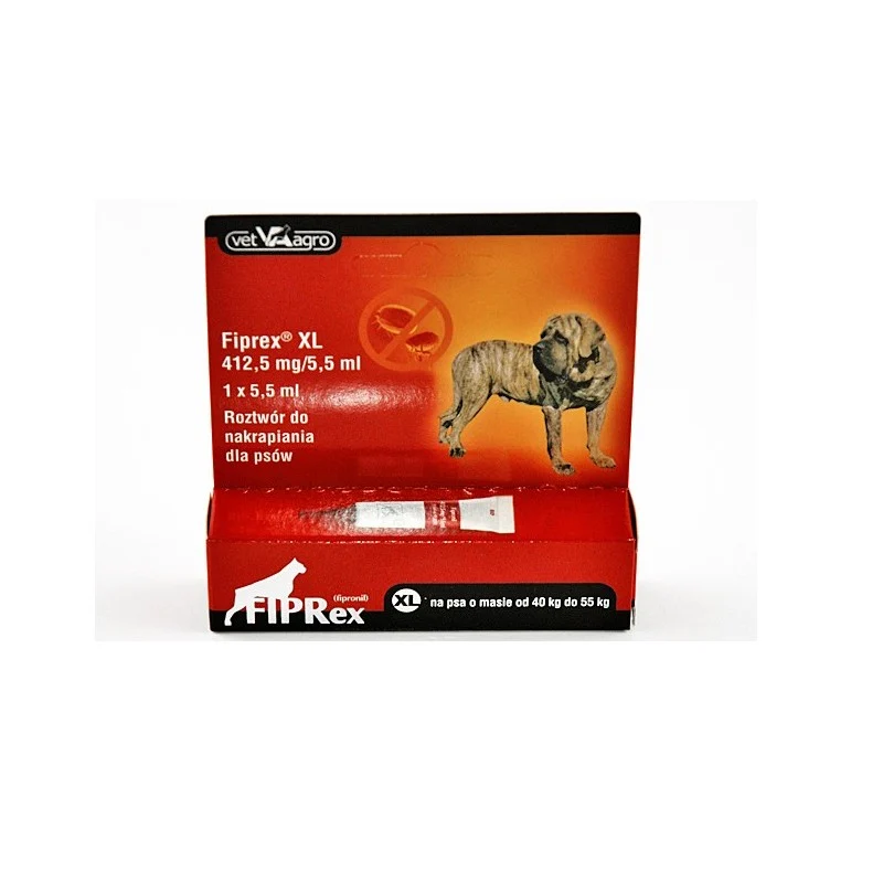 Fiprex XL 412,5 mg pipeta para perros (40–55 kg) – antiparasitario contra pulgas y garrapatas