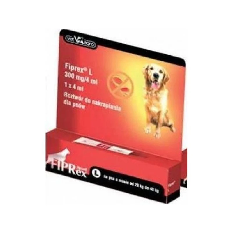 Fiprex L 300 mg pipeta para perros (20–40 kg) – antiparasitario contra pulgas y garrapatas