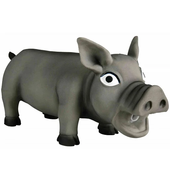 Trixie Latex Pig with Original Animal Sound Toy for Dogs