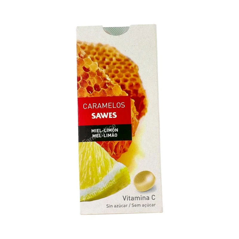 Sawes Caramelos Miel con Limón Blister 22g