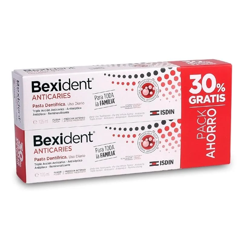 BEXIDENT Anticaries Pasta Dentífrica 2x125ml