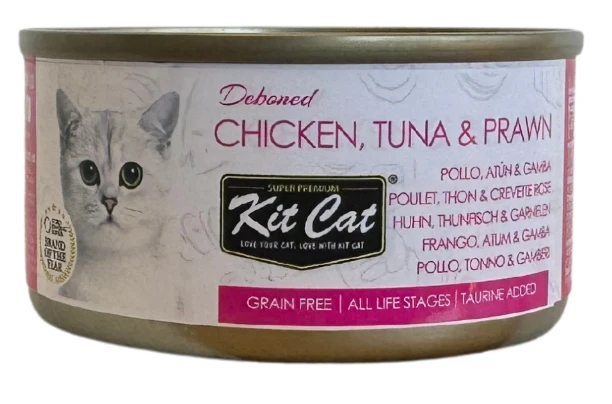 Kit Cat Lata Toppers - Pollo, Atún & Gamba 80g