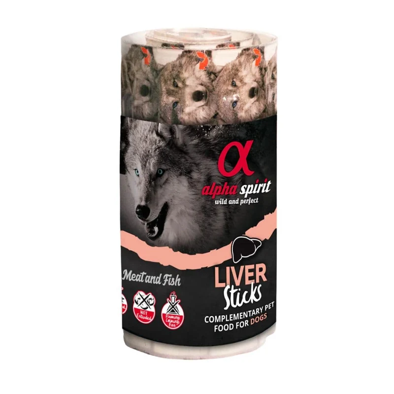 Alpha Spirit Dog Ristra 16 barritas de Hígado