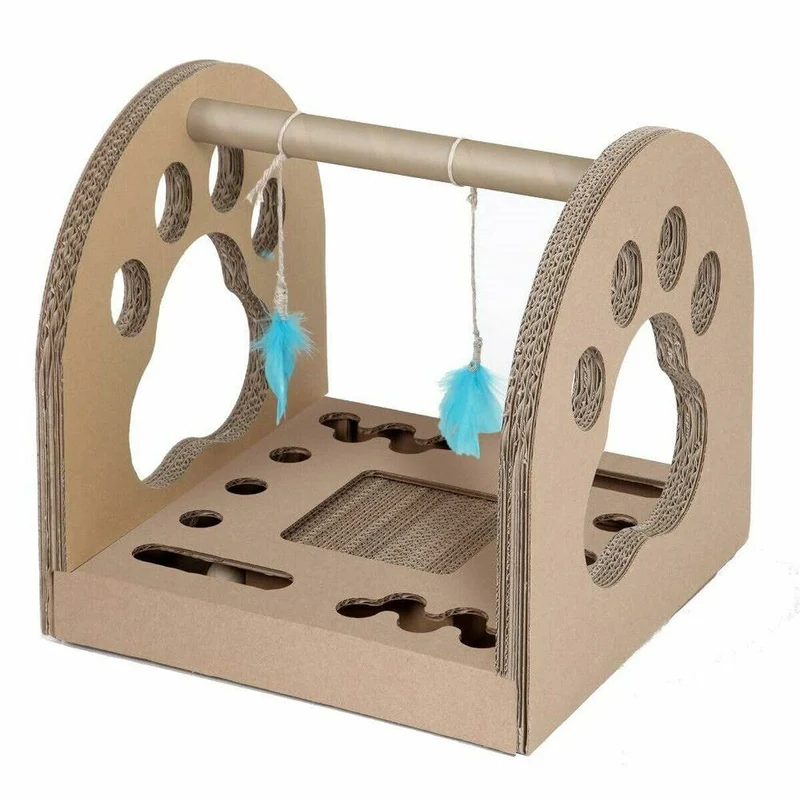 Scratching Post for Cats Carton+Pets Fun Park