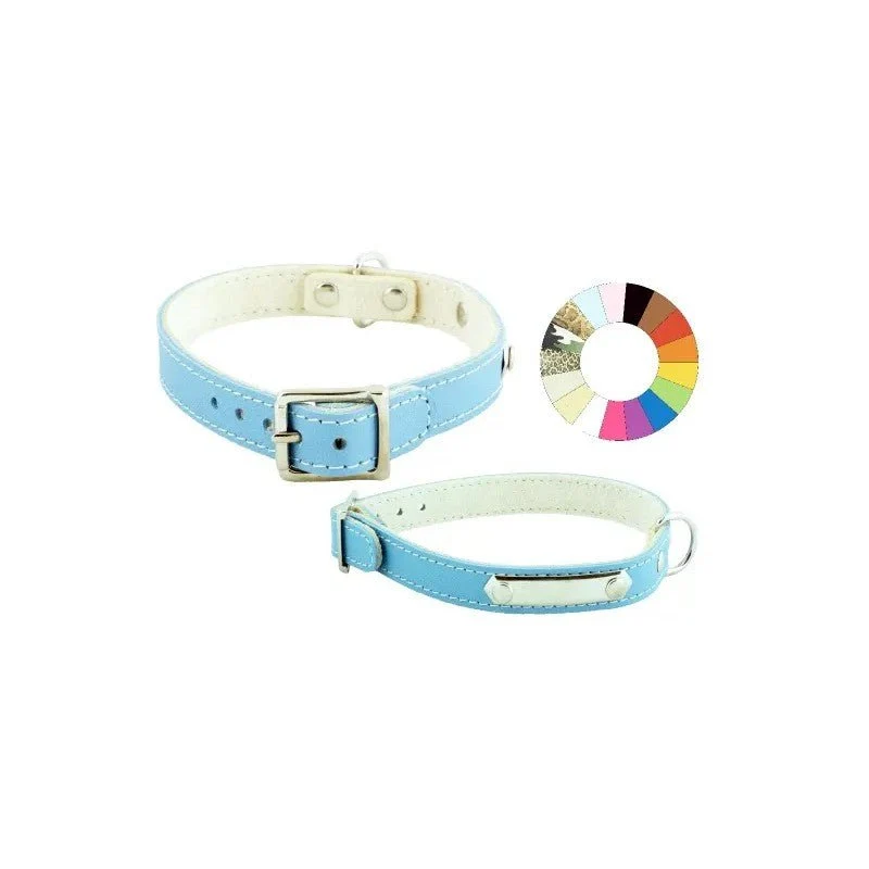 Youpet Collar Little Chapa Bco 33-37 L400 A16 1un