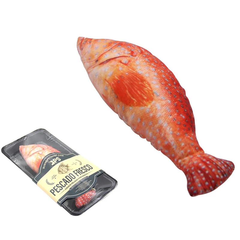 Juguete Peluche Pescado Rojo