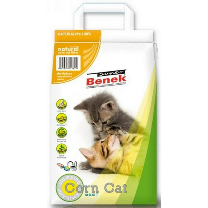 Cat Litter Super Benek Certech 14 L Corn