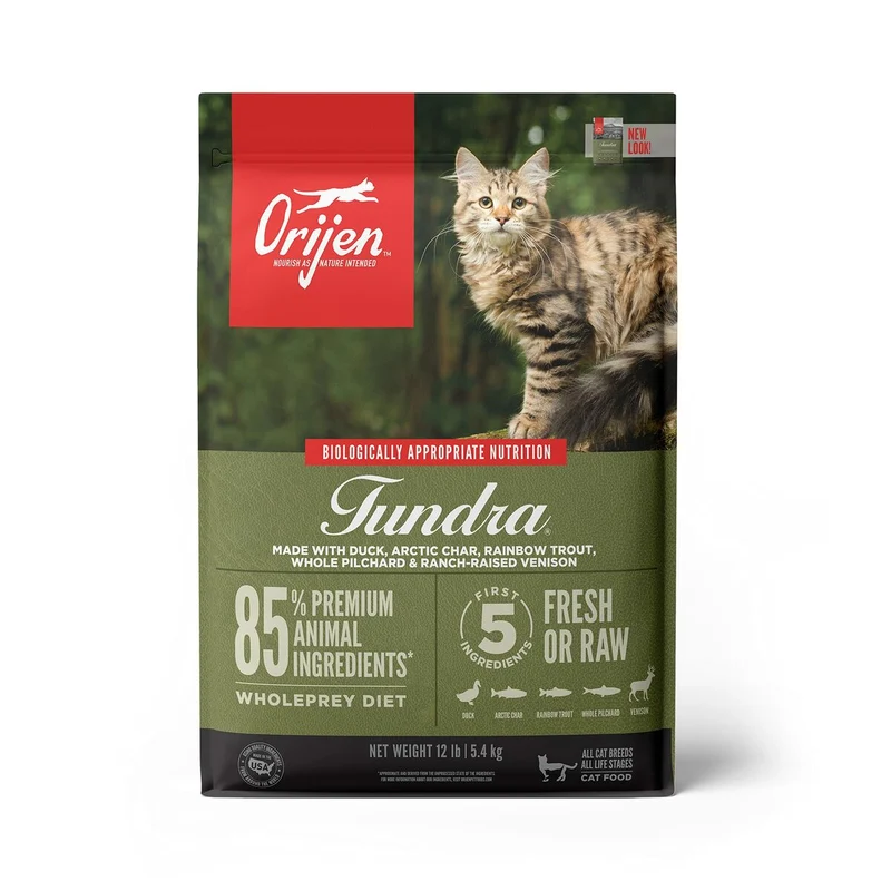 Cat food Orijen Tundra Adult Fish Veal Duck Wild Boar Goat 5,4 kg