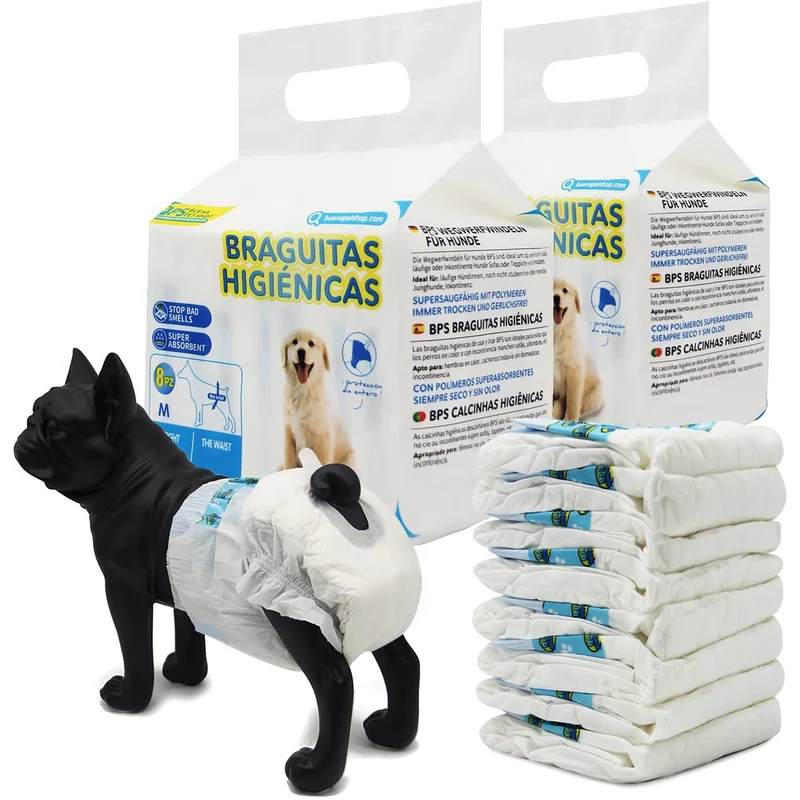 Pañal Mascotas Hembra 8 piezas (x2 Paquetes) BPS®