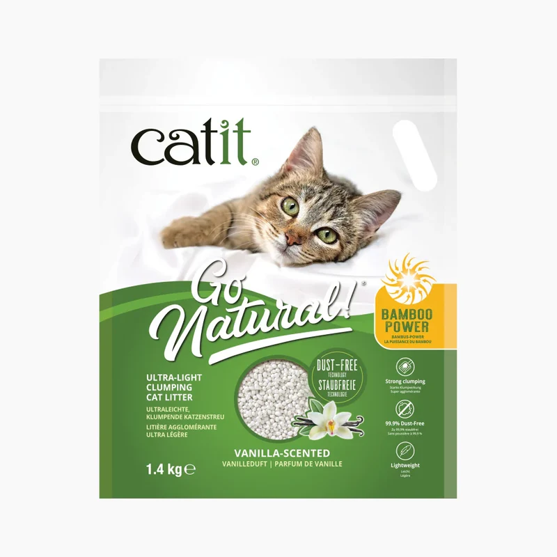 Catit | Arena Aglomerante Ultraligera de Bambú GO NATURAL