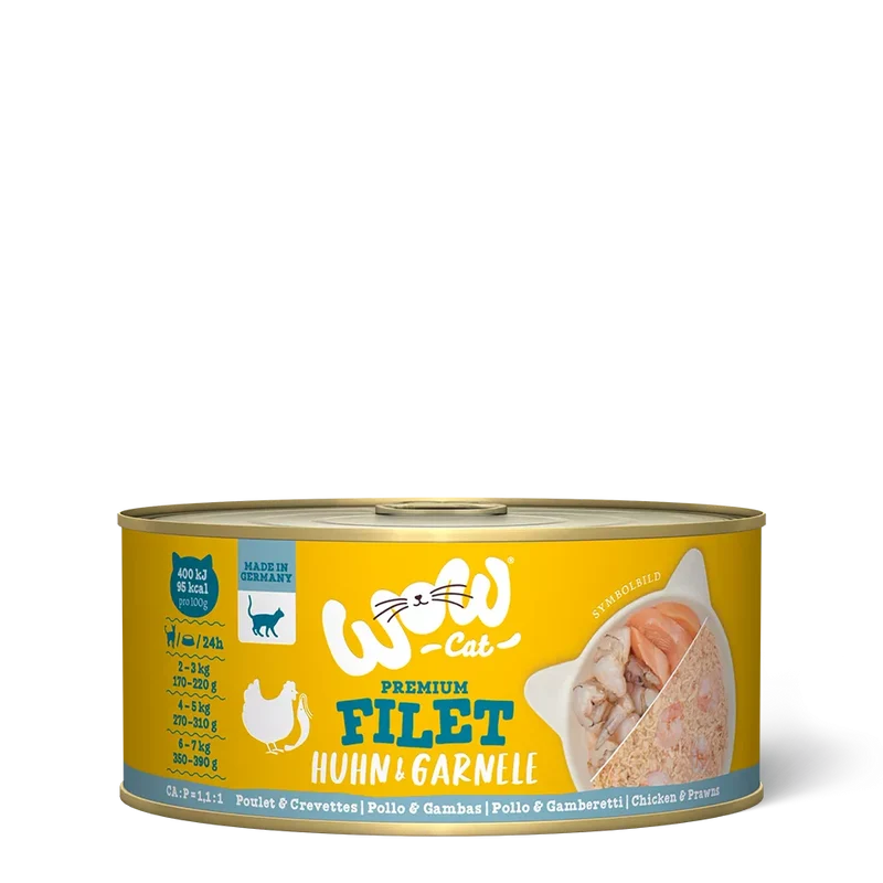 Wow | Cat Filetes de pollo con gambas (70g)