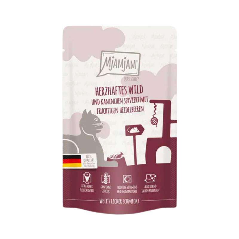 MjaMjaM | Venado sustancioso y conejo con arándanos afrutados (125g)