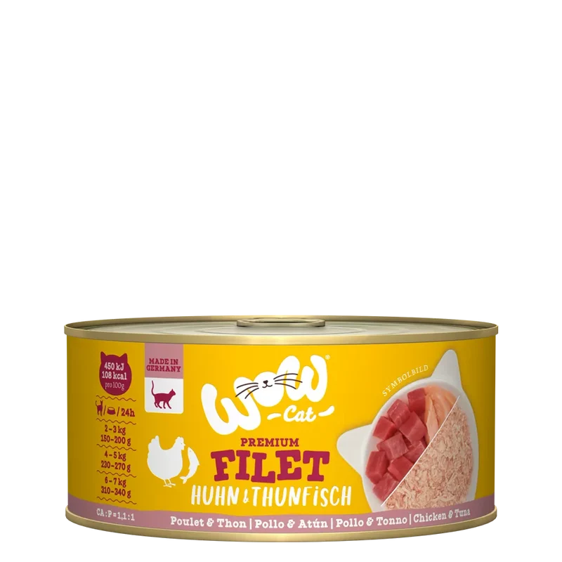 Wow | Cat Filetes de Pollo con atún (70g)