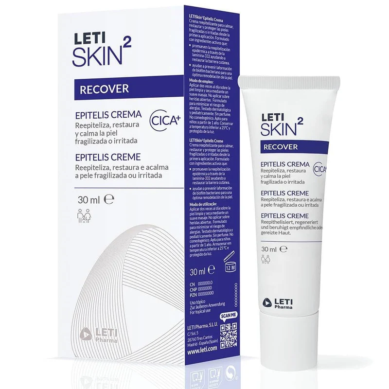 Leti Skin2 Recover Epitelis Crema Cica+ 30ml
