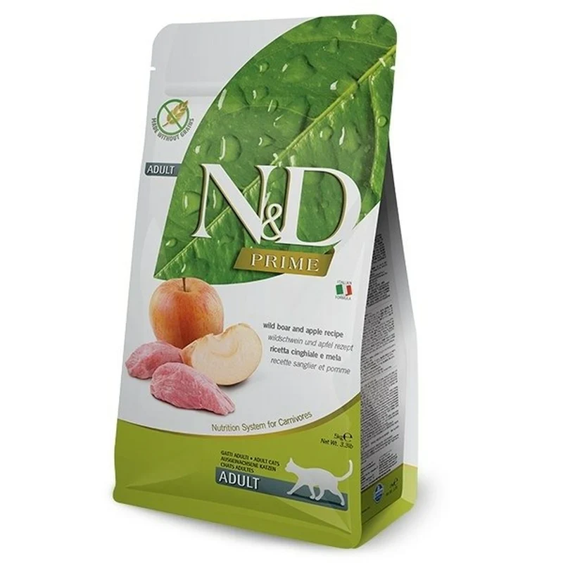 Cat food Farmina N&D CAT PRIME Adult Apple Veal Wild Boar 5 kg