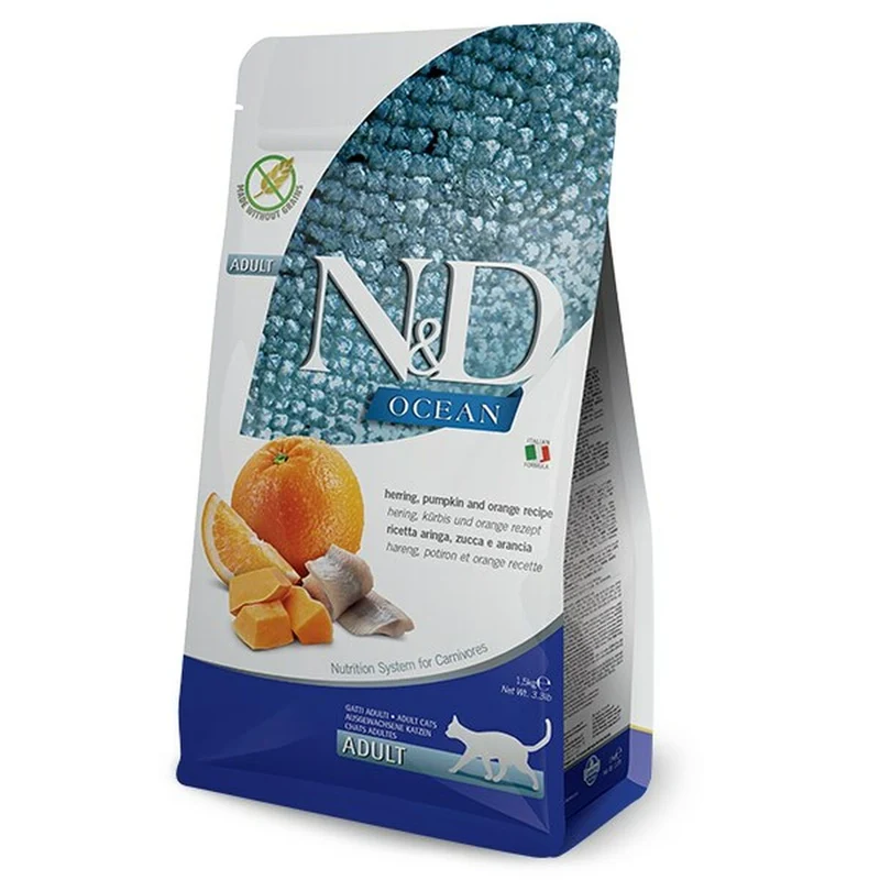 Cat food Farmina PND0150036 Adult Orange Fish Lamb Pumpkin 1,5 Kg