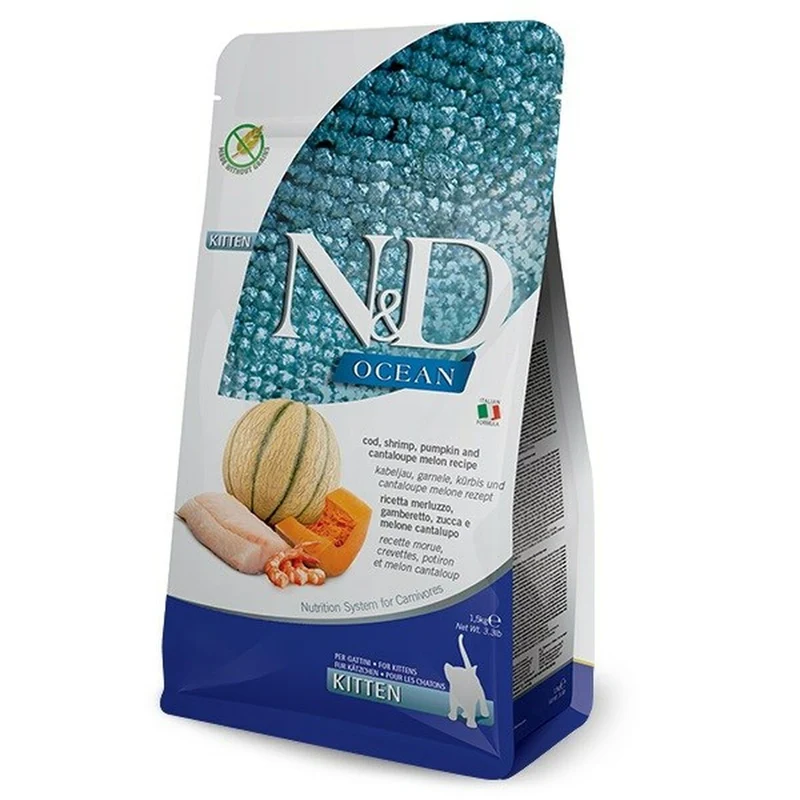Cat food Farmina N&D Ocean Melon Fish Pumpkin Seafood Cod 1,5 Kg
