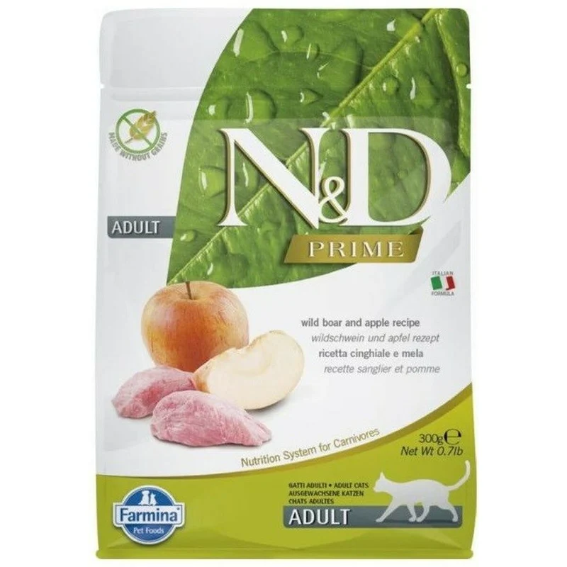 Cat food Farmina N&D Prime Cat Boar Adult Apple Veal Wild Boar 300 g