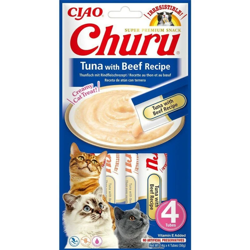 Snack for Cats Inaba Churu Tuna Veal 4 x 14 g