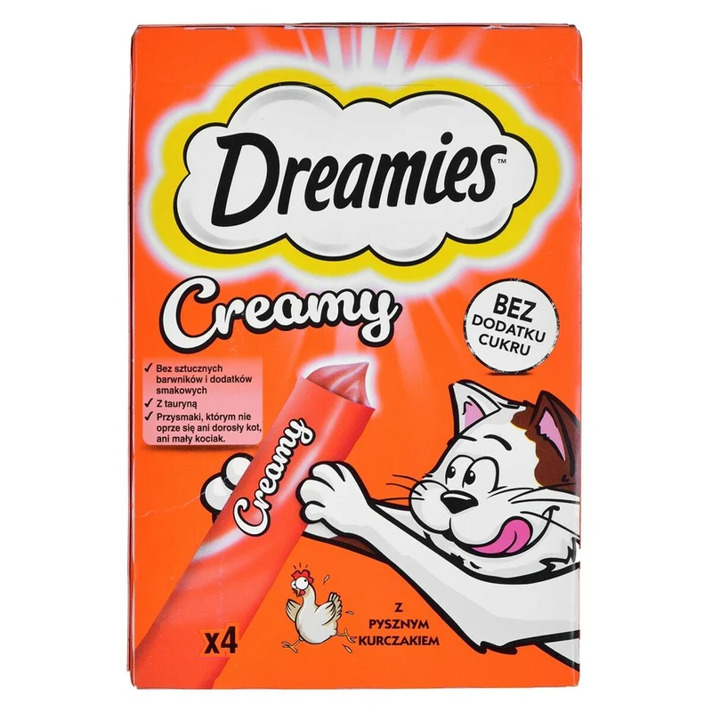 Snack for Cats Dreamies Creamy Chicken 4 x 10 g