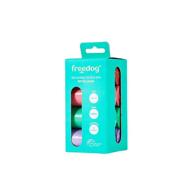 Freedog Bolsas Higiénicas Ecológicas 8x15 para Perros