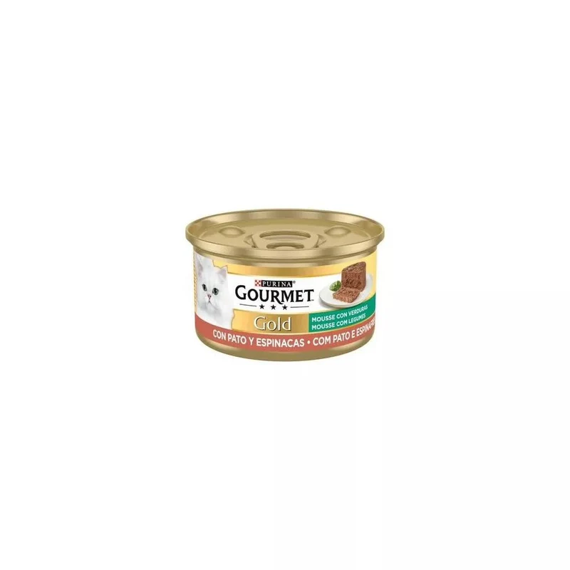 Purina Gourmet Gold Mousse Pato&Espinaca 24x85g