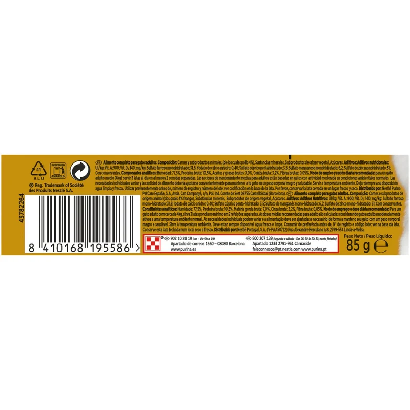Purina Gourmet Gold Mousse Pollo 24x85g