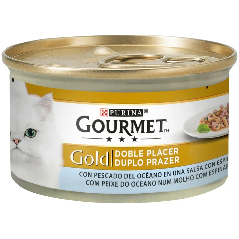 Purina Gourmet Gold Doble Pescado Del Oceano 24x85g