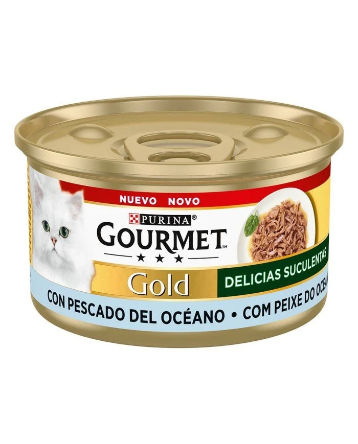Purina Gourmet Gold Delicias Pescado Del Oceano 24x85g