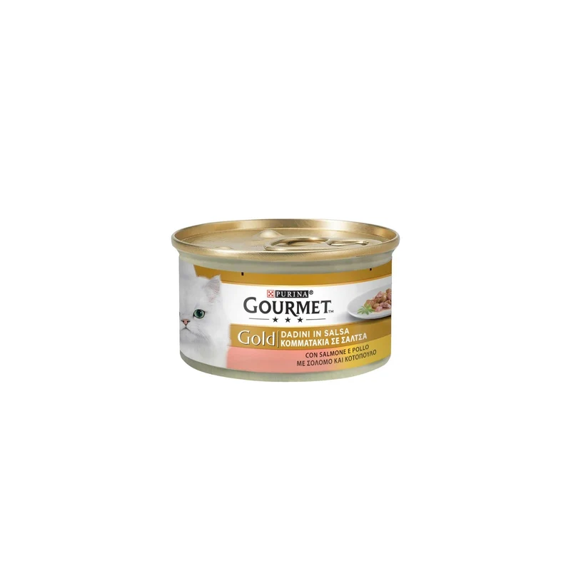 Purina Gourmet Gold Bocaditos Salmon&Pollo 24x85g