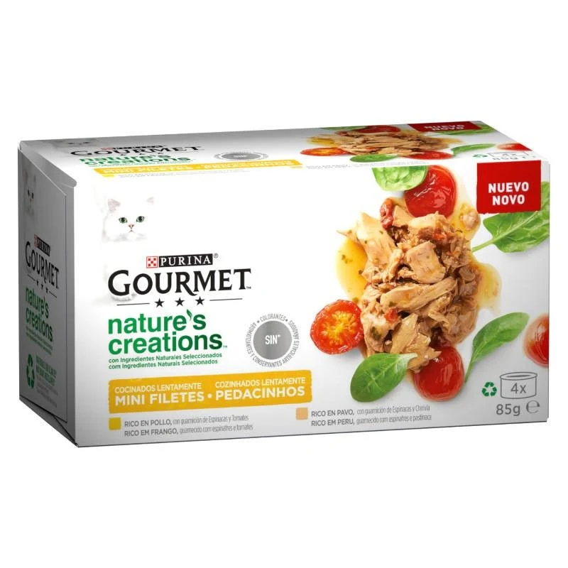Purina Gourmet Nature'S Creation Pollo&Pavo 4x85g