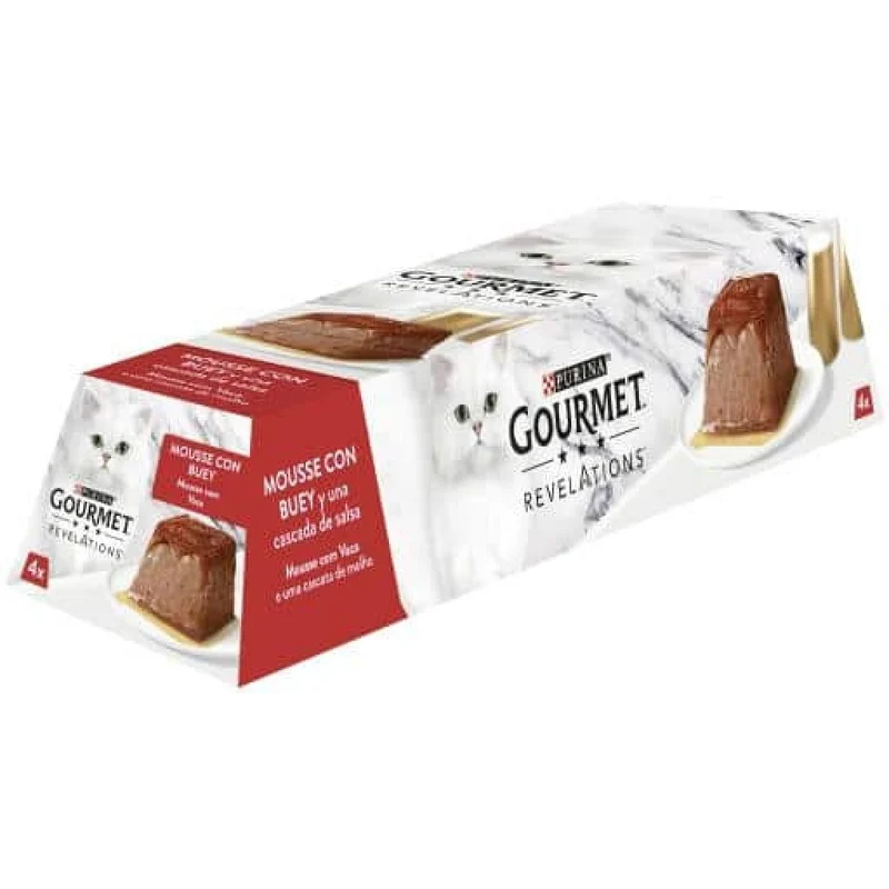 Purina Gourmet Revelations Mousse Buey 6x(4x57g)