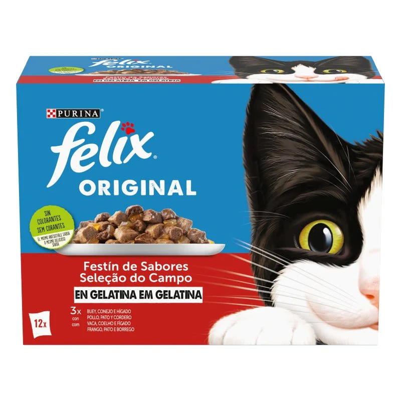 Purina Felix Original Seleccion Carnes 12x85g
