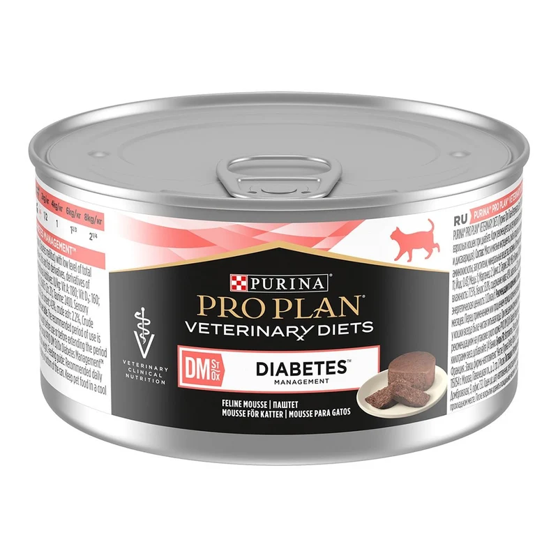 Purina Pro Plan Diet Feline Dm Diabetes Lata 24x195g