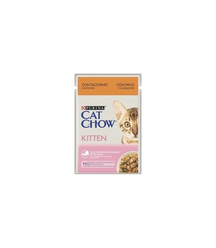 Purina Cat Chow Kitten Pavo&Calabacin 26x85g