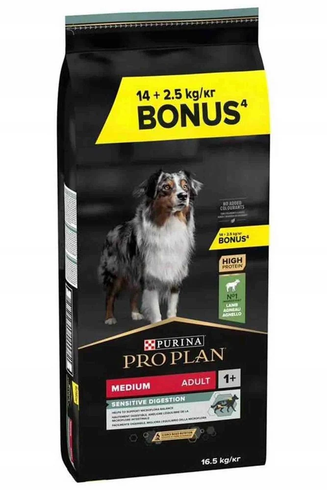 Purina Pro Plan Perro Medium Sensitive Digestion Cordero 14kg+2,5kg