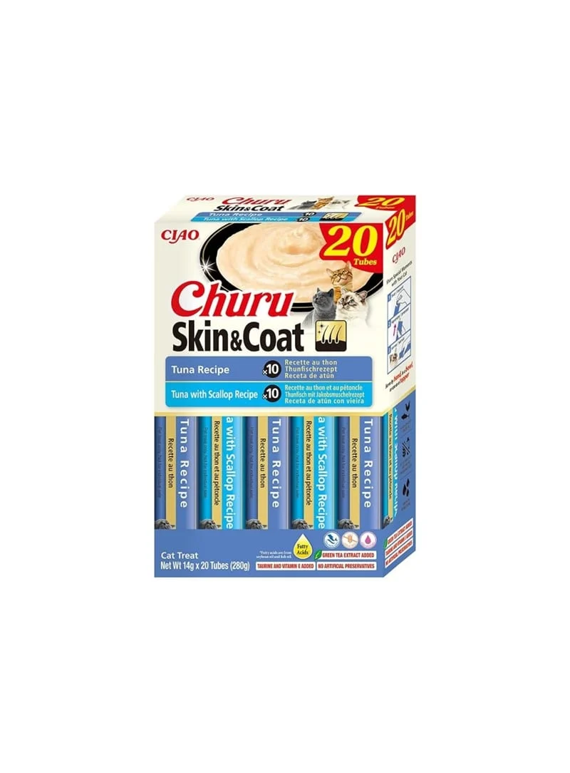 Churu cat box Skin & Coat 20x 14g Atum