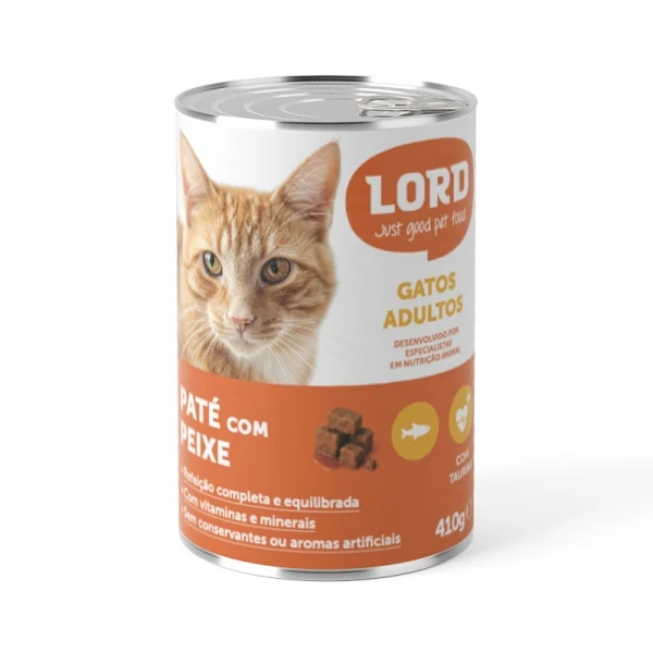 Patê Lord Gato Peixe Pedaços com Molho 410g