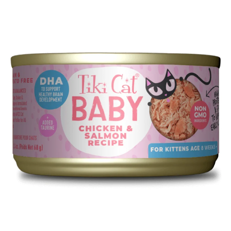 Tiki Cat lata Baby - Pollo y Salmón