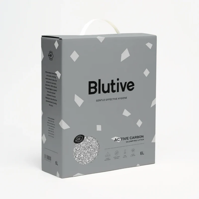 Blutive | Arena Aglomerante Bentonita Natural - Carbón Activo (3x6L)