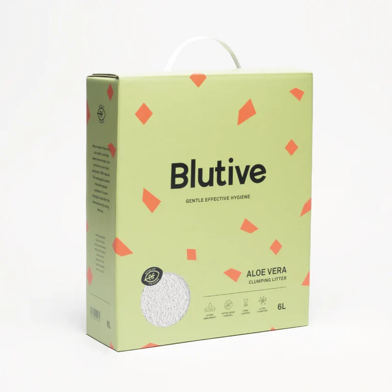 Blutive | Arena Aglomerante Bentonita Natural - Aloe Vera (3x6L)