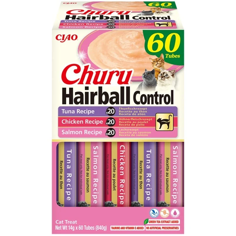 Inaba | Churu Hairball (Pack 60x14g)